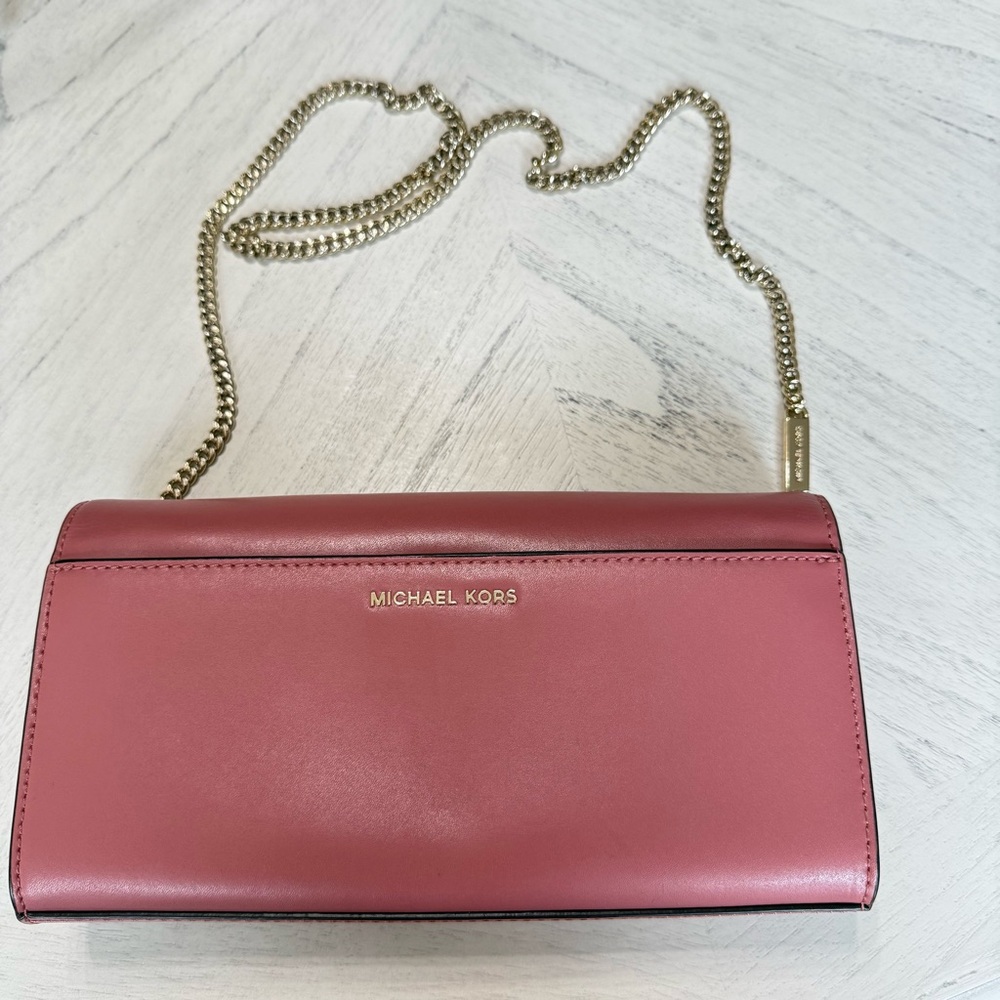 New Michael Kors Bellamie Embellished Large East West Clutch/Shoulder Bag - Picture 12 of 13